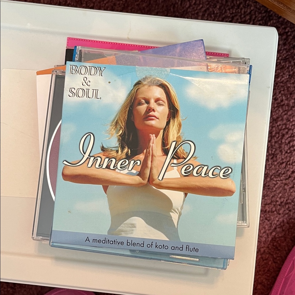 Inner Peace Meditation CD - Light Blue & White Cover